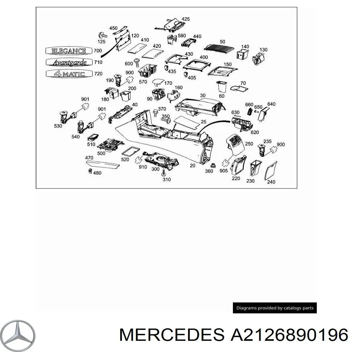  Mercedes A2126890196 ціна, від 5.56 USD