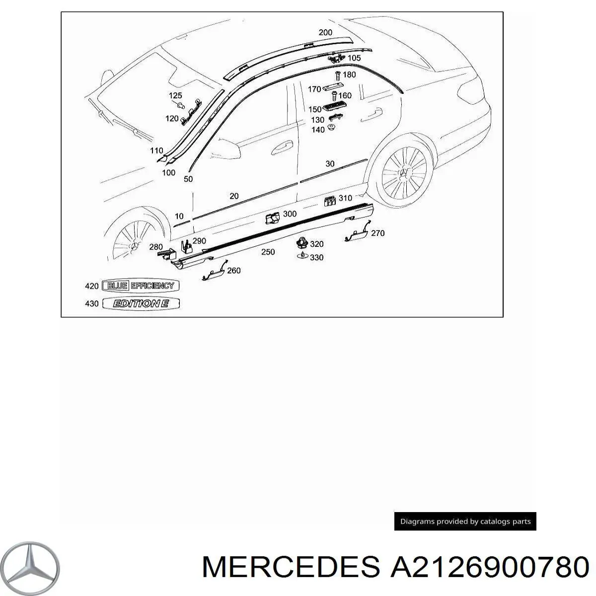  Mercedes A2126900780 ціна, від 17.38 USD