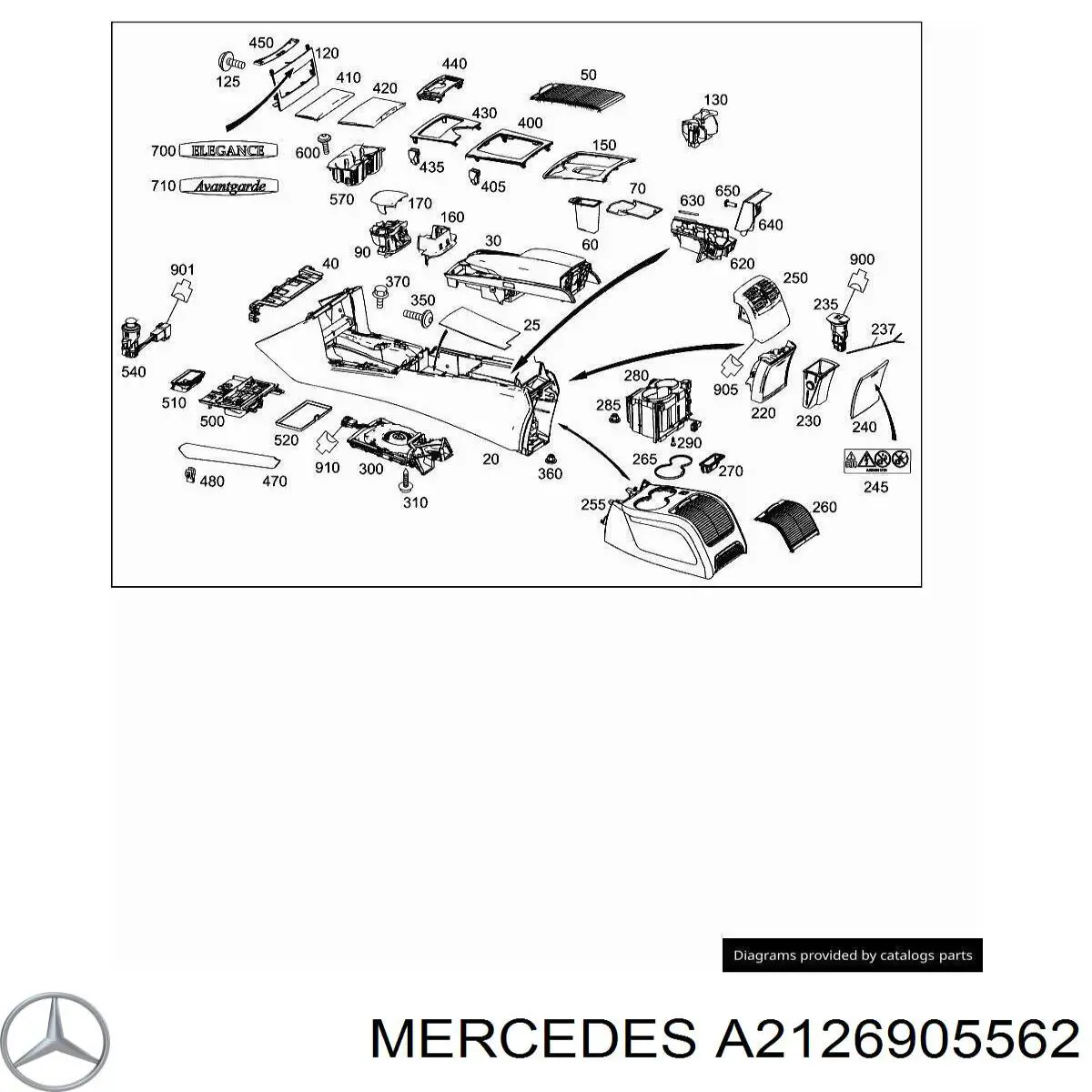 Купити A2126905562 Mercedes 
