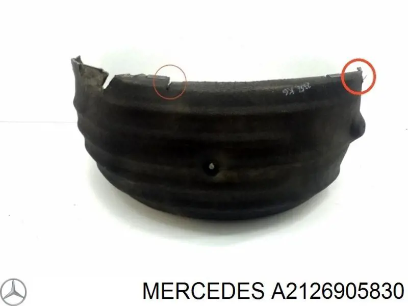 Підкрилок заднього крила, лівий Mercedes A2126905830 ціна, від 31.64 USD