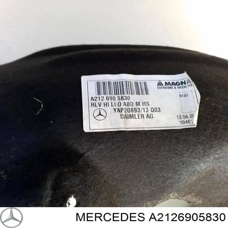 Купити A2126905830 Mercedes Підкрилок заднього крила, лівий