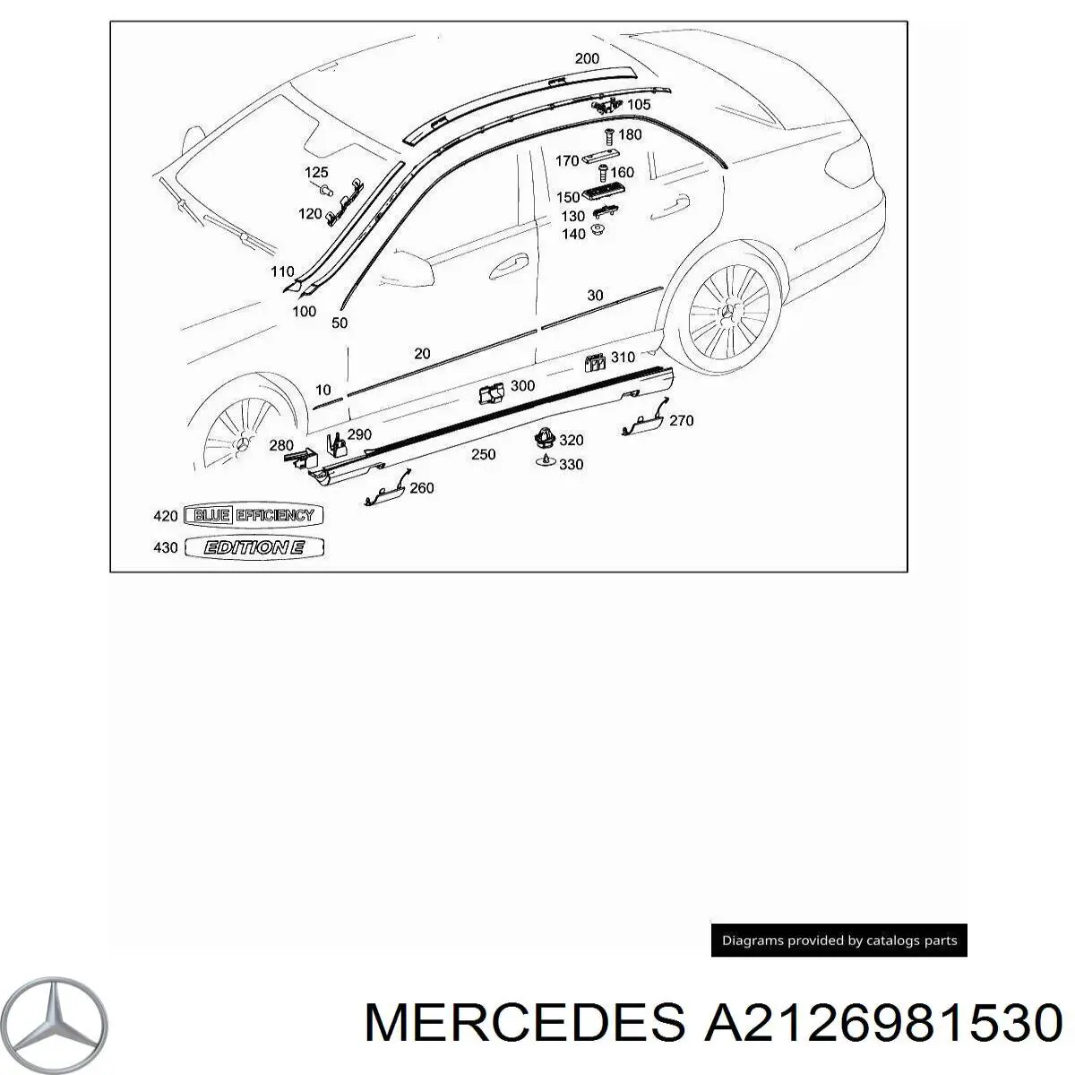  Mercedes A2126981530 ціна, від 33.37 USD