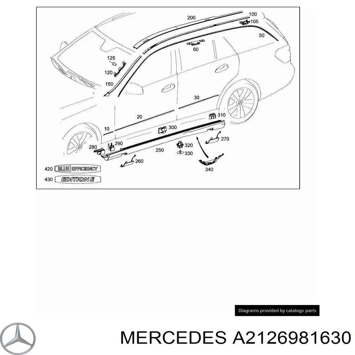  Mercedes A2126981630 ціна, від 53.76 USD