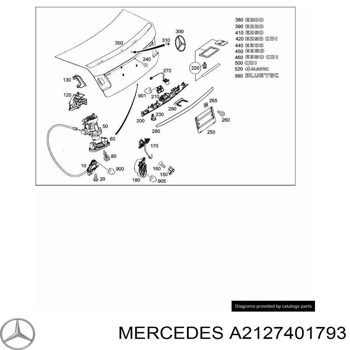 Купити A2127401793 Mercedes 