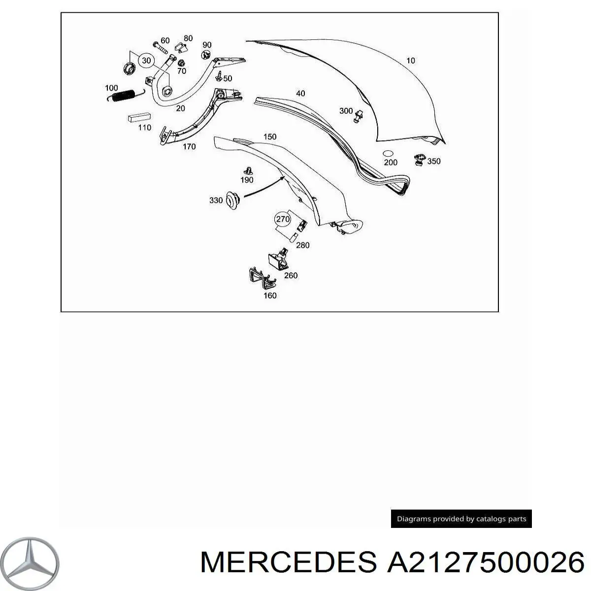  Mercedes A2127500026 ціна, від 5.07 USD