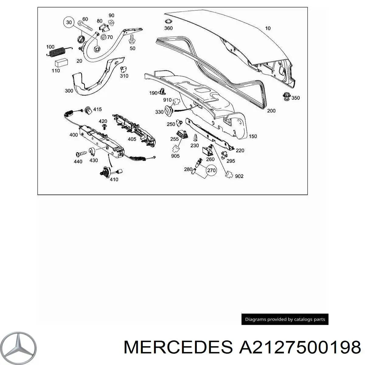  Mercedes A2127500198 ціна, від 11.73 USD