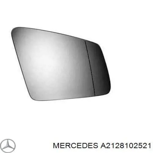 A2128102521 Mercedes дзеркальний елемент дзеркала заднього виду, правого
