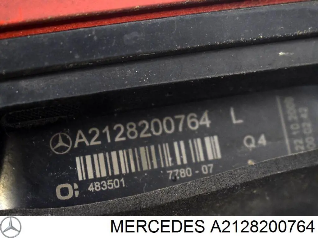 Ліхтар задній лівий, внутрішній A2128200764 Mercedes