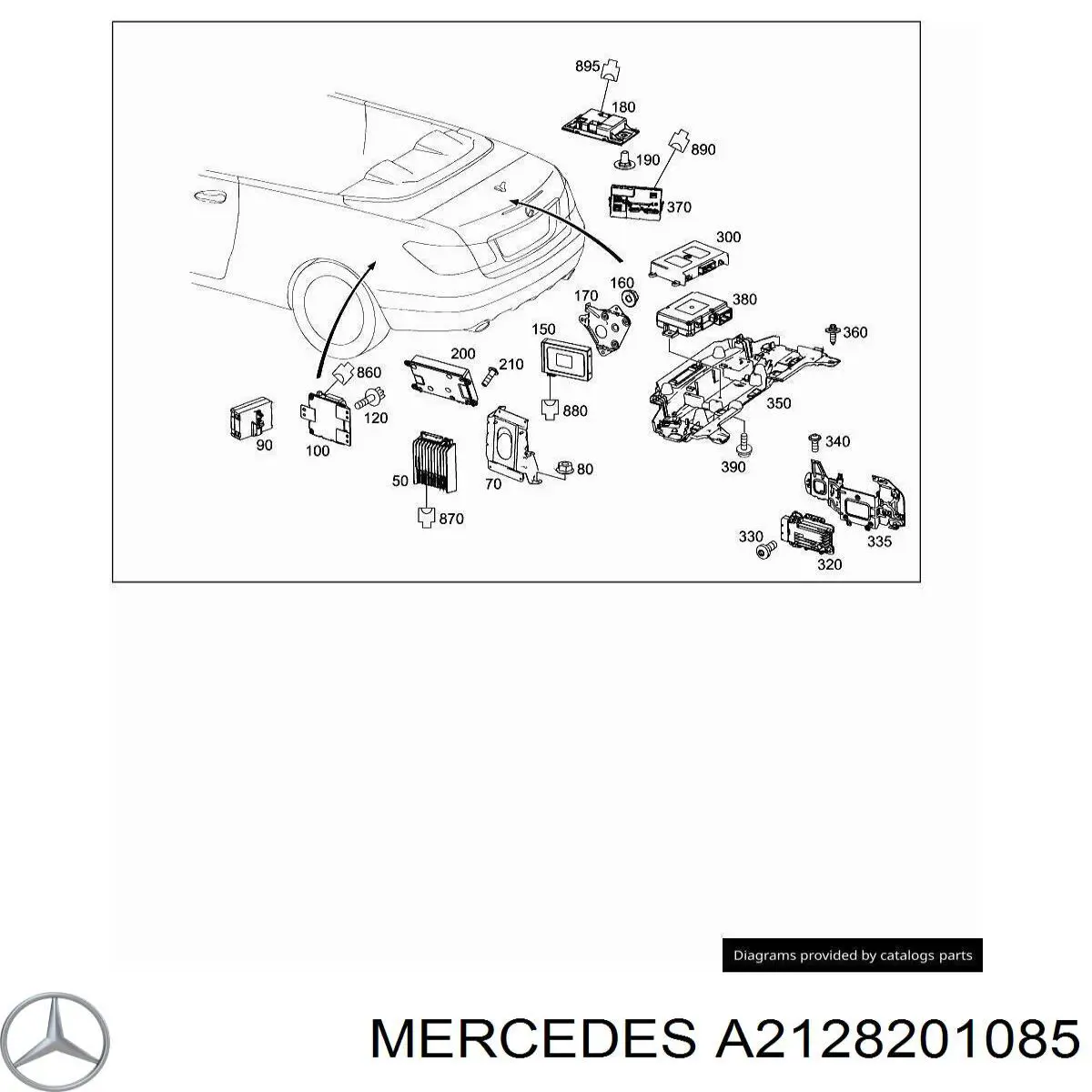 Купити A2128201085 Mercedes 