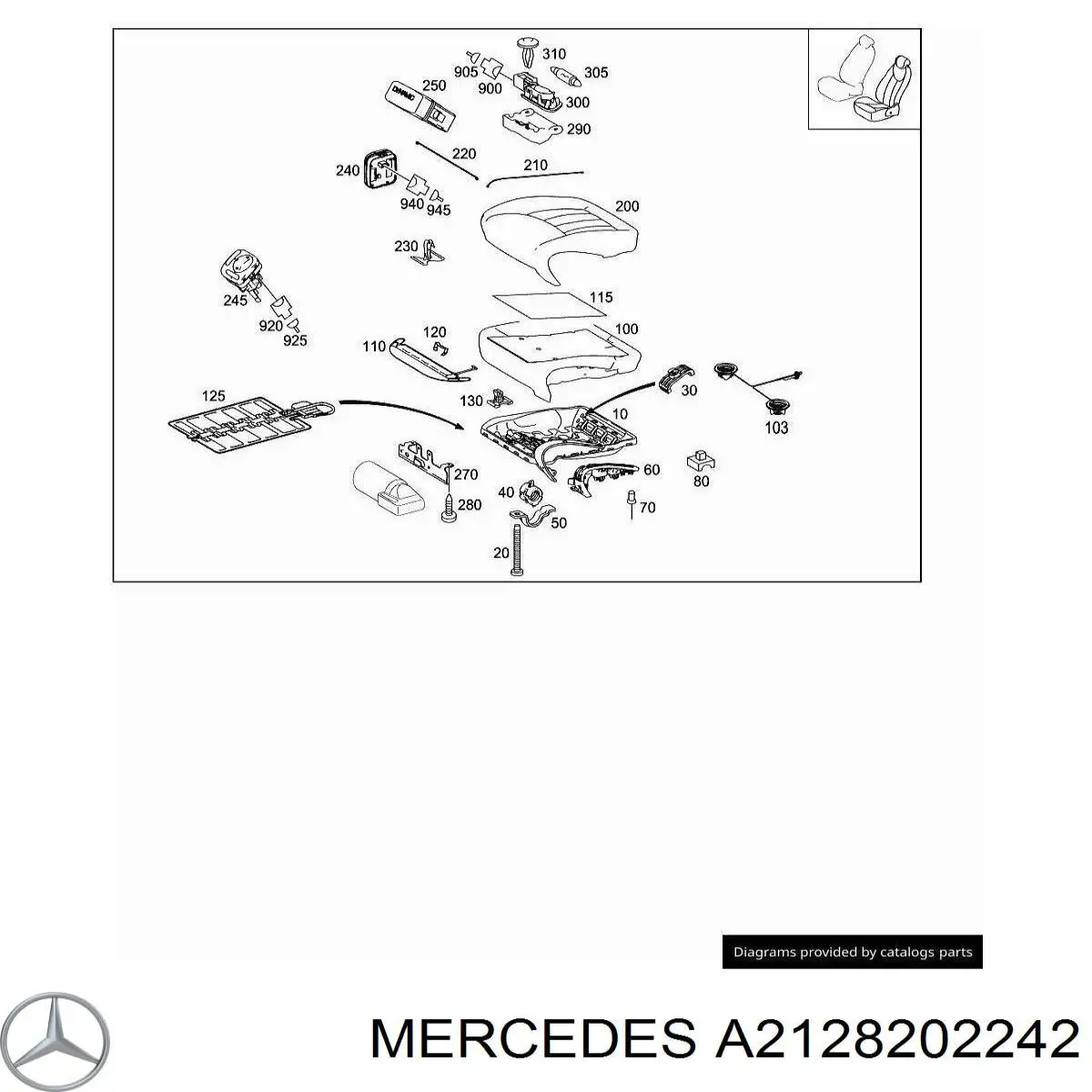  Mercedes A2128202242 ціна, від 118.51 USD