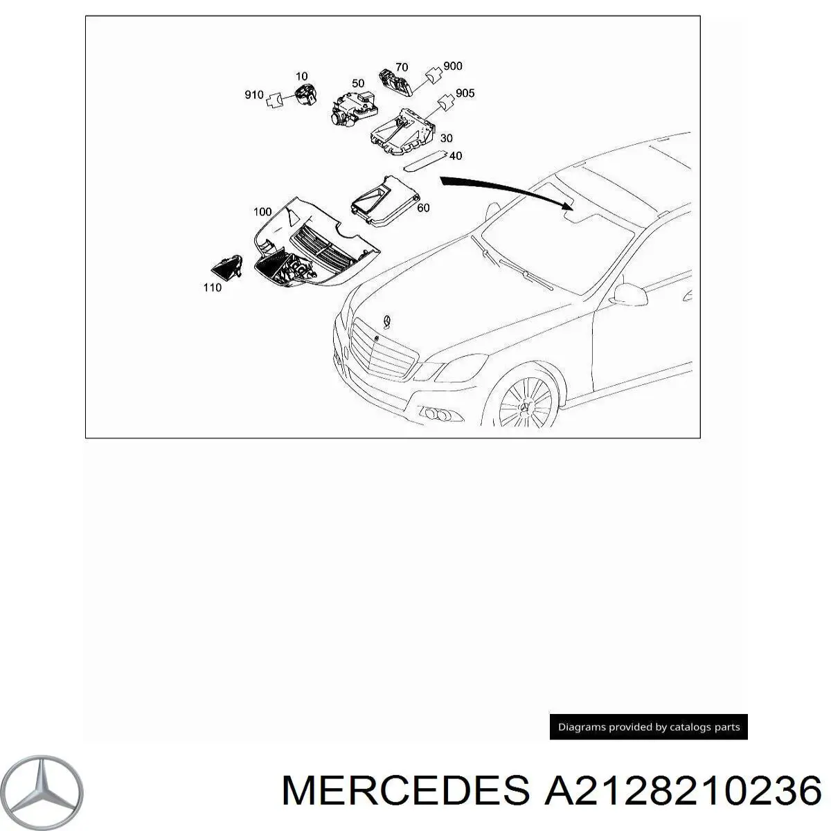 Mercedes A2128210236 ціна, від 3.80 USD