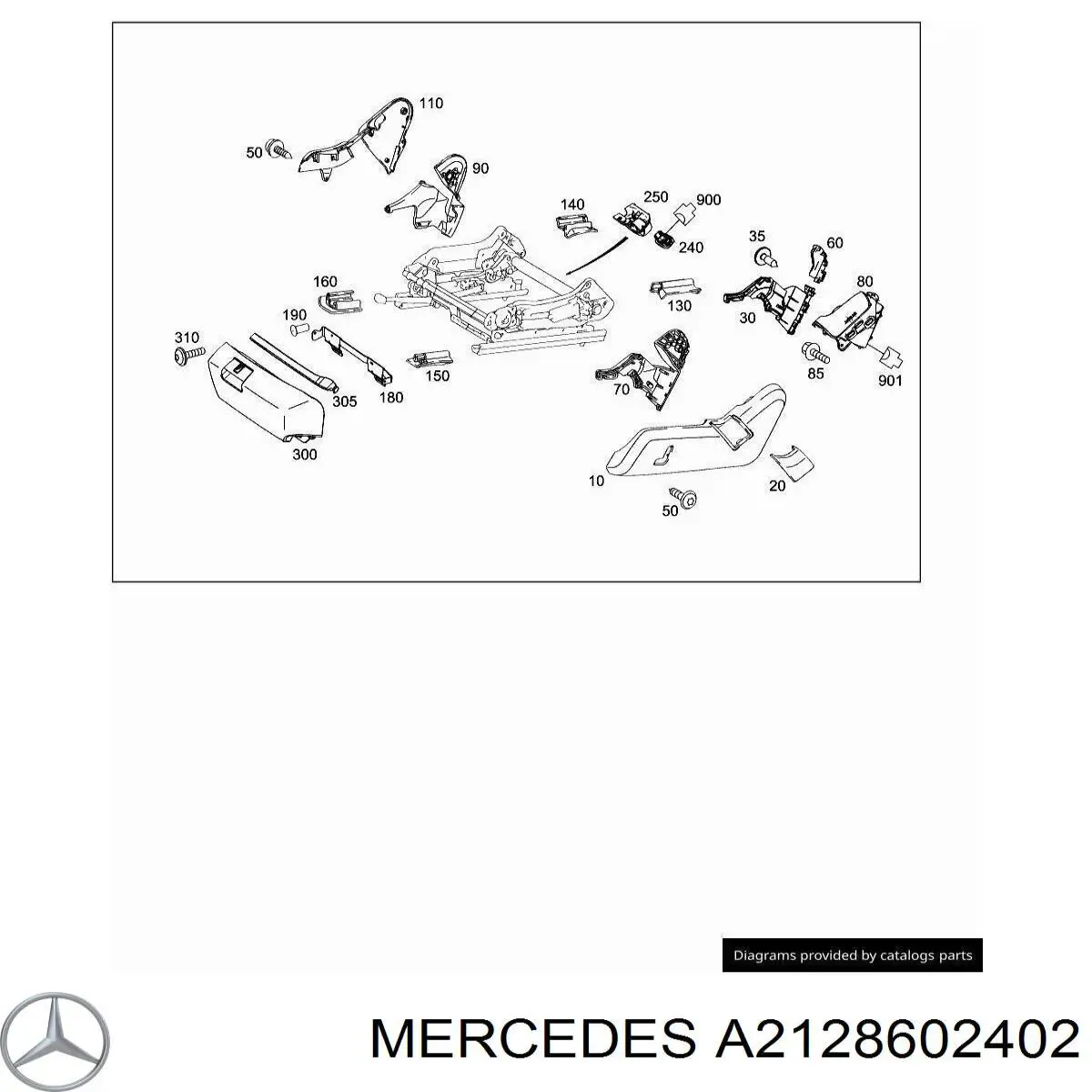 Купити A2128602402 Mercedes 