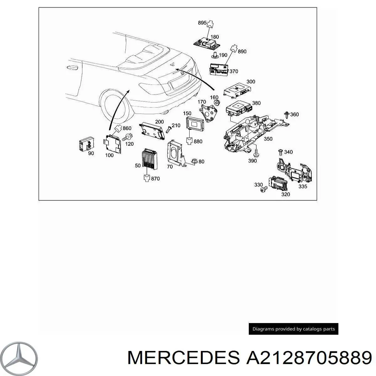  Mercedes A2129000229 ціна, від 80.58 USD