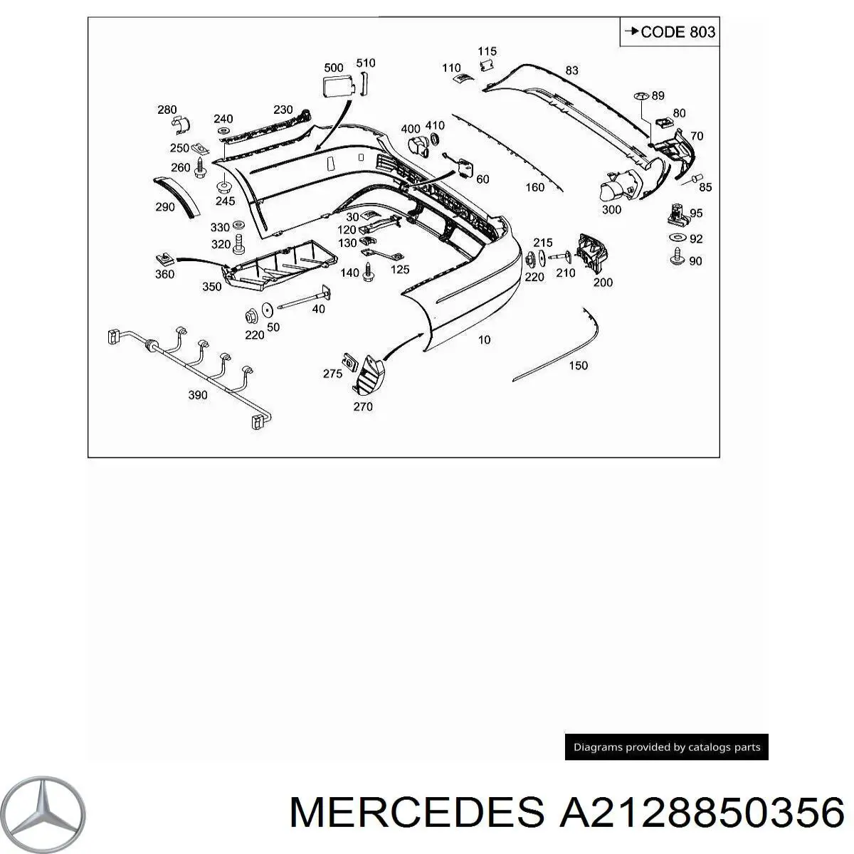  Mercedes A2128850356 ціна, від 6.68 USD
