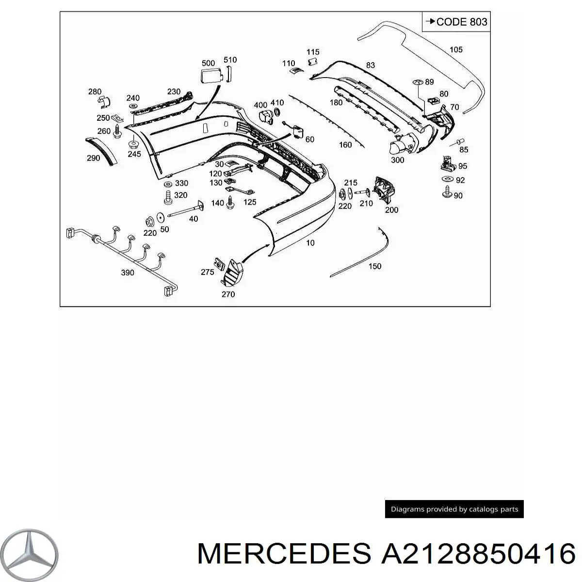  Mercedes A2128850416 ціна, від 10.14 USD