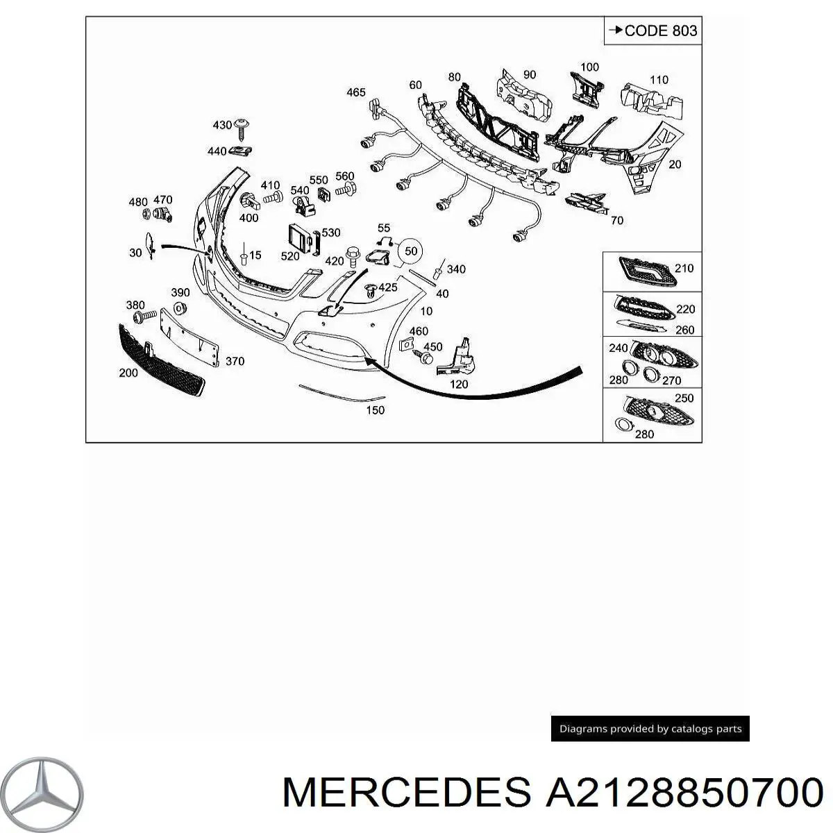 A2128850700 Mercedes