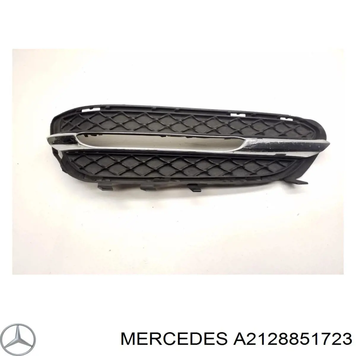 Купити A2128851723 Mercedes Заглушка, решітка протитуманних фар бампера переднього, ліва