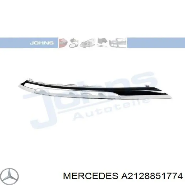 Молдинг передньої лівої двері 1208861 Autotechteile