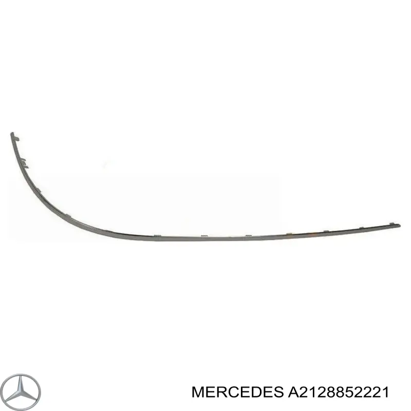 Купити A2128852221 Mercedes Молдинг заднього бампера, правий