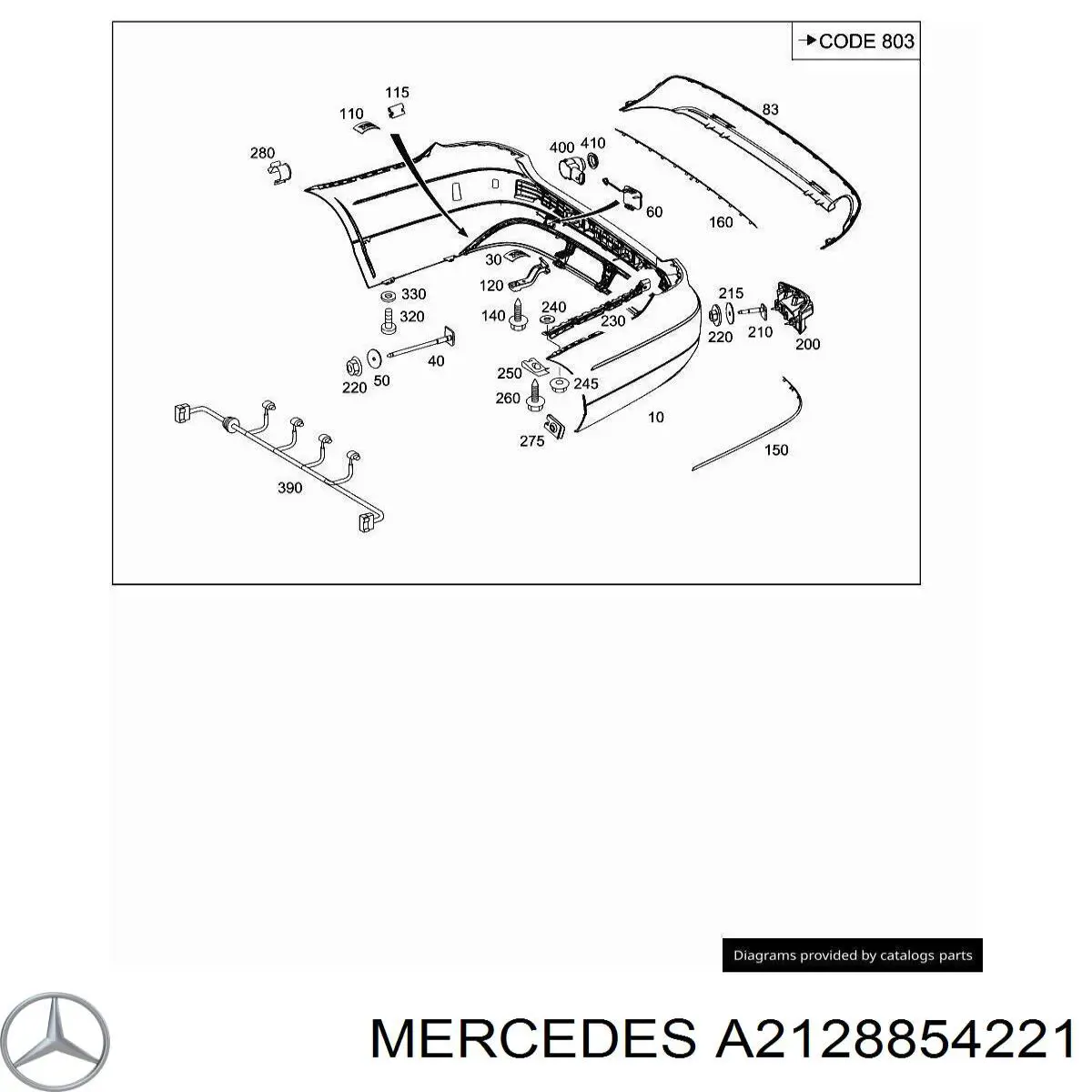 Купити A2128854221 Mercedes 