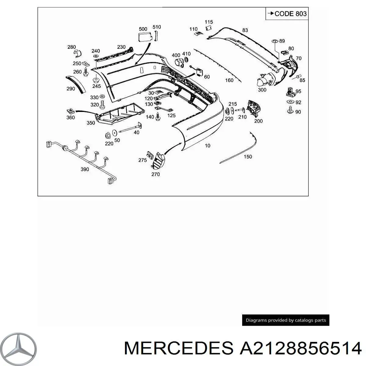  Mercedes A2128856514 ціна, від 11.39 USD