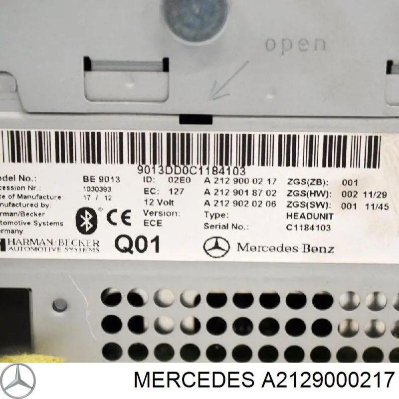 A2129000217 Mercedes Блок кнопок центральної консолі