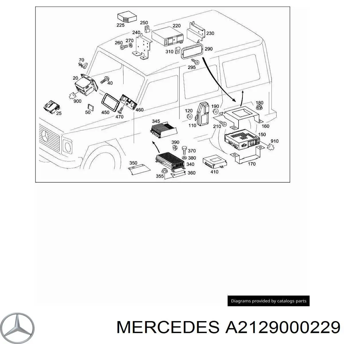 Купити A2129000229 Mercedes 