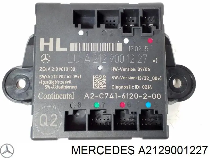 A2129001227 Mercedes Блок комфорту задніх дверей