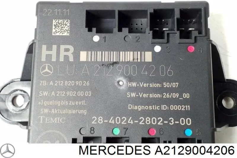 Блок комфорту задніх дверей Mercedes A2129004206 ціна, від 11.25 USD
