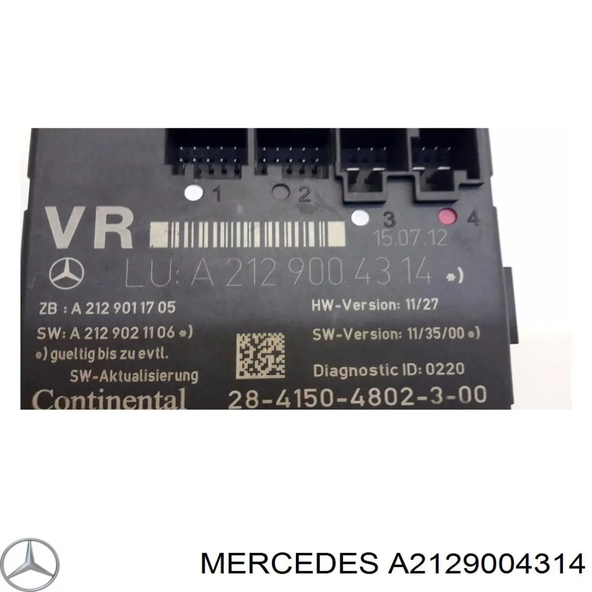 Купити A2129004314 Mercedes Блок комфорту передніх дверей