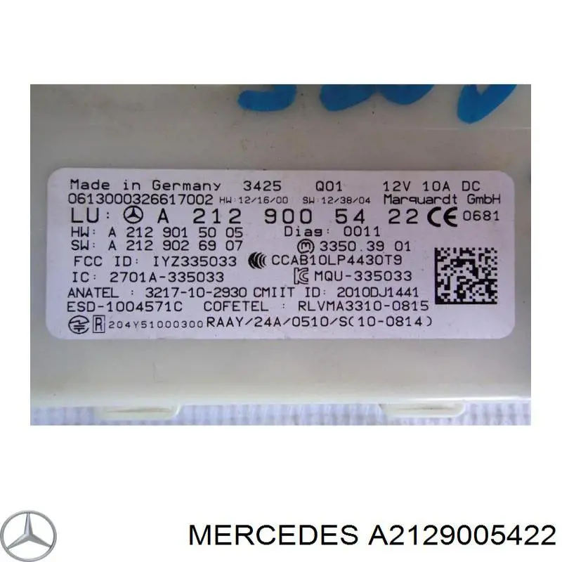A2129005422 Mercedes 