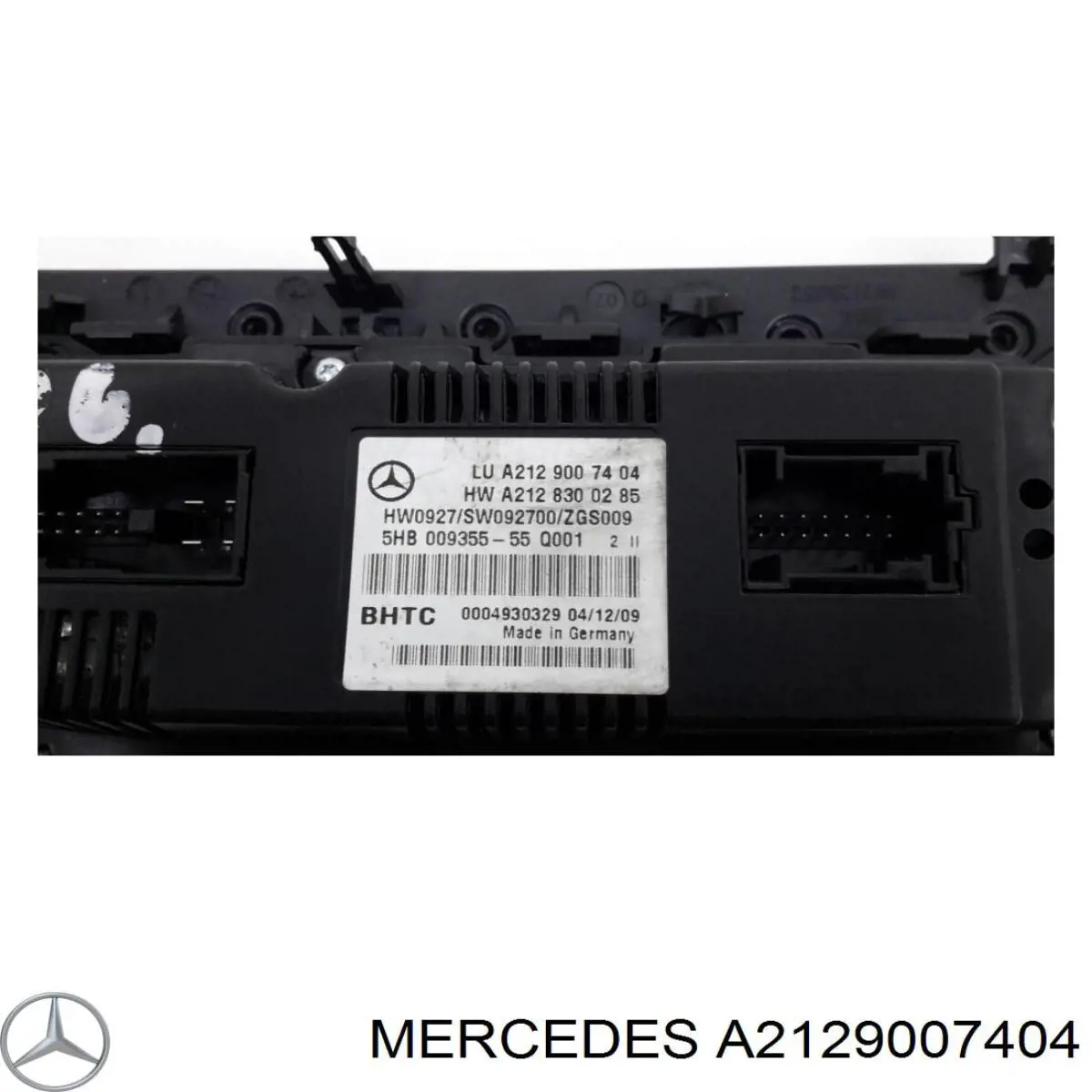 Блок управління кондиціонером A2129004607 Mercedes