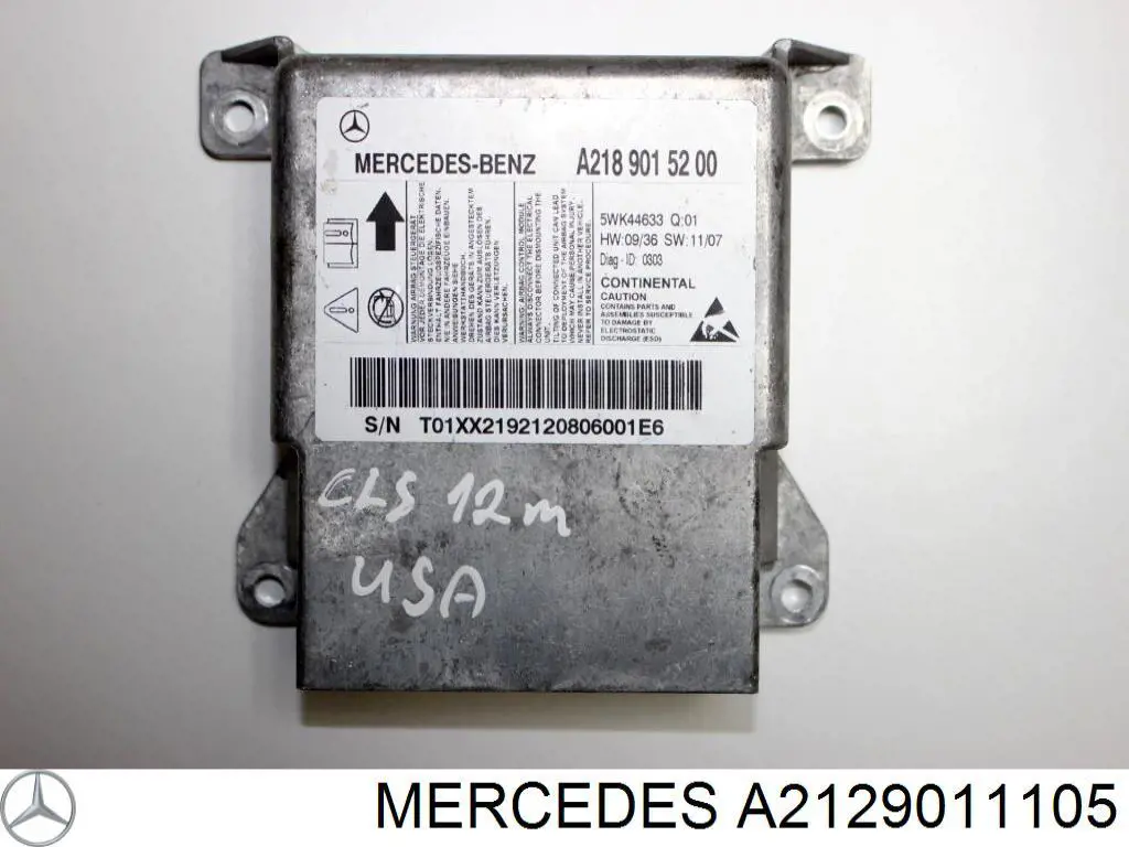 A2189015200 Mercedes Модуль-процесор управління подушки безпеки