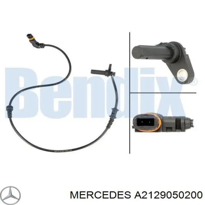 Датчик ABS передній лівий Mercedes A2129050200 ціна, від 16.33 USD