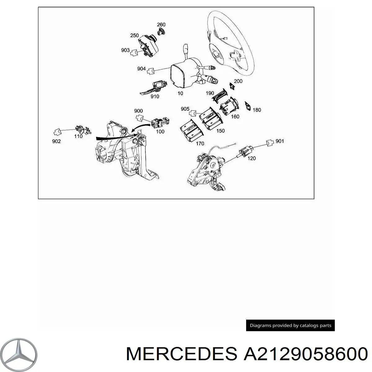 A2129058600 Mercedes Замок запалювання