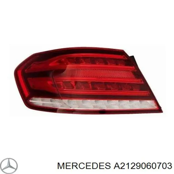 Задня ліва зовнішня фара Mercedes A2129060703 ціна, від 46.46 USD