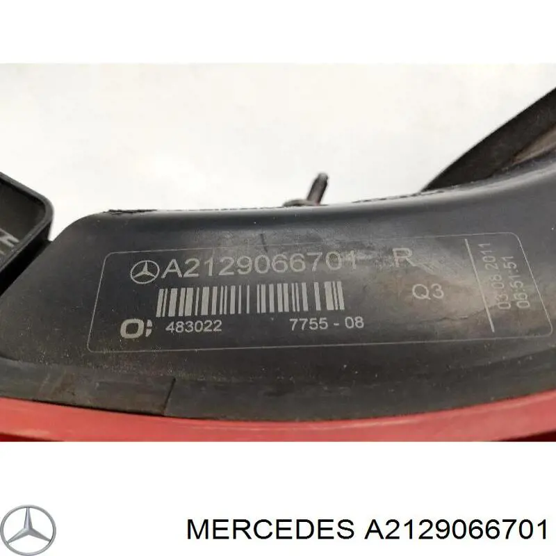 Ліхтар задній правий, зовнішній Mercedes A2129066701 ціна, від 190.47 USD