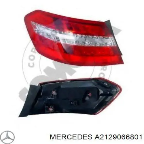 Купити A2129066801 Mercedes Ліхтар задній