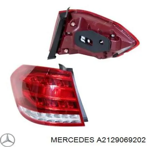 A2129069202 Mercedes Задній правий зовнішній ліхтар