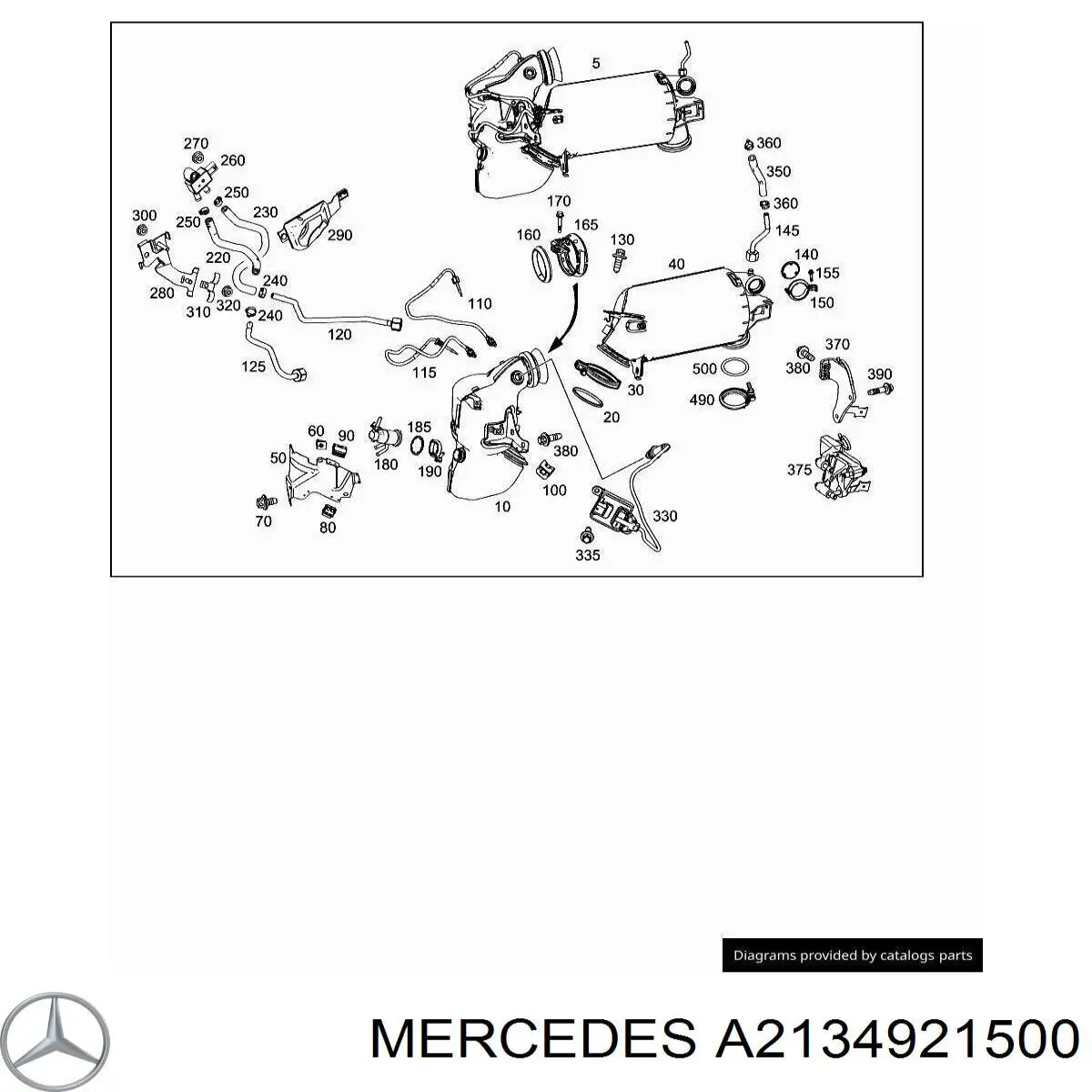  Mercedes A2134921500 ціна, від 11.41 USD