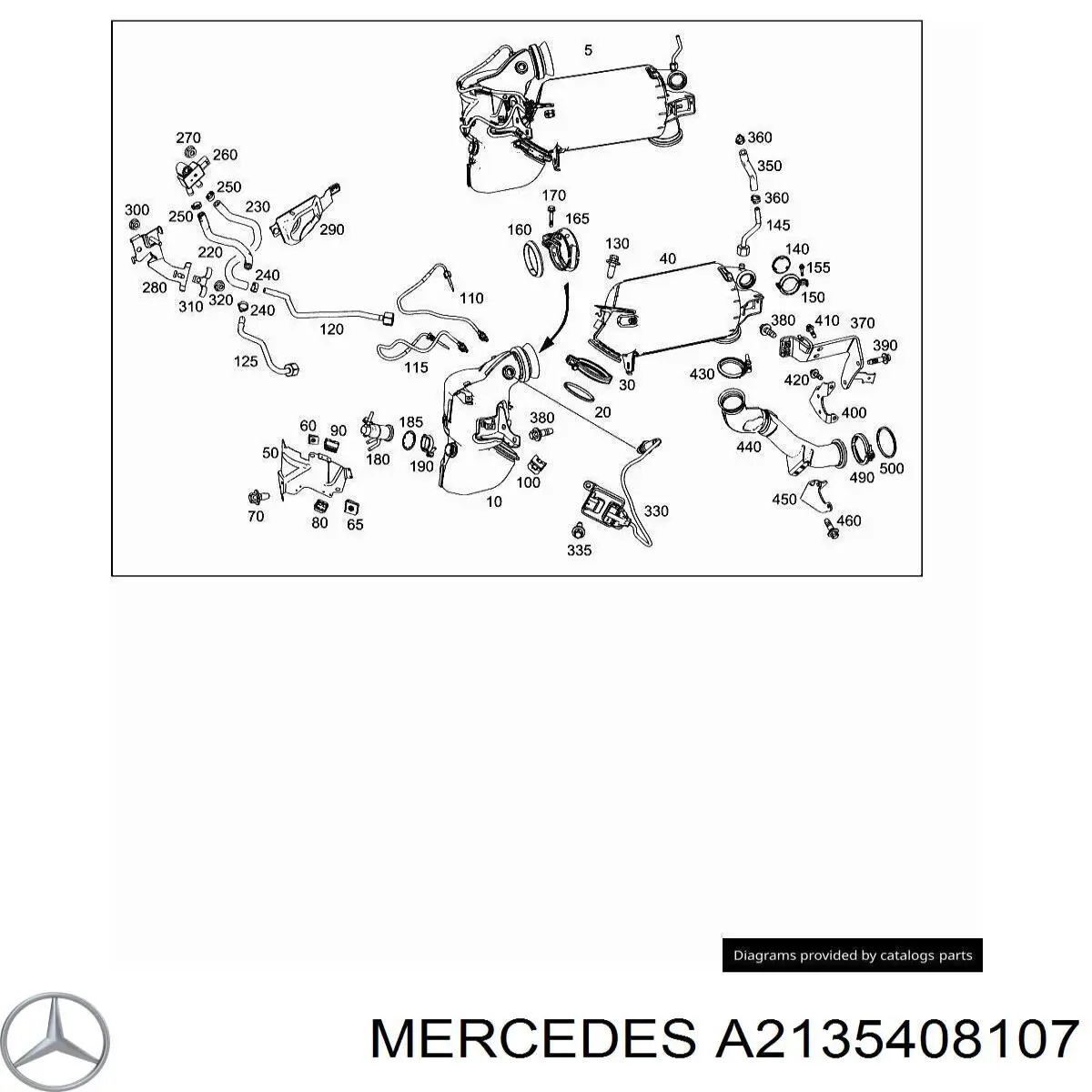  Mercedes A2135408107 ціна, від 25.34 USD