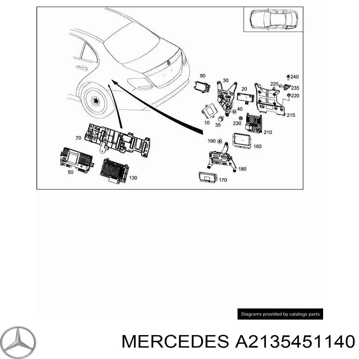 Купити A2135451140 Mercedes 