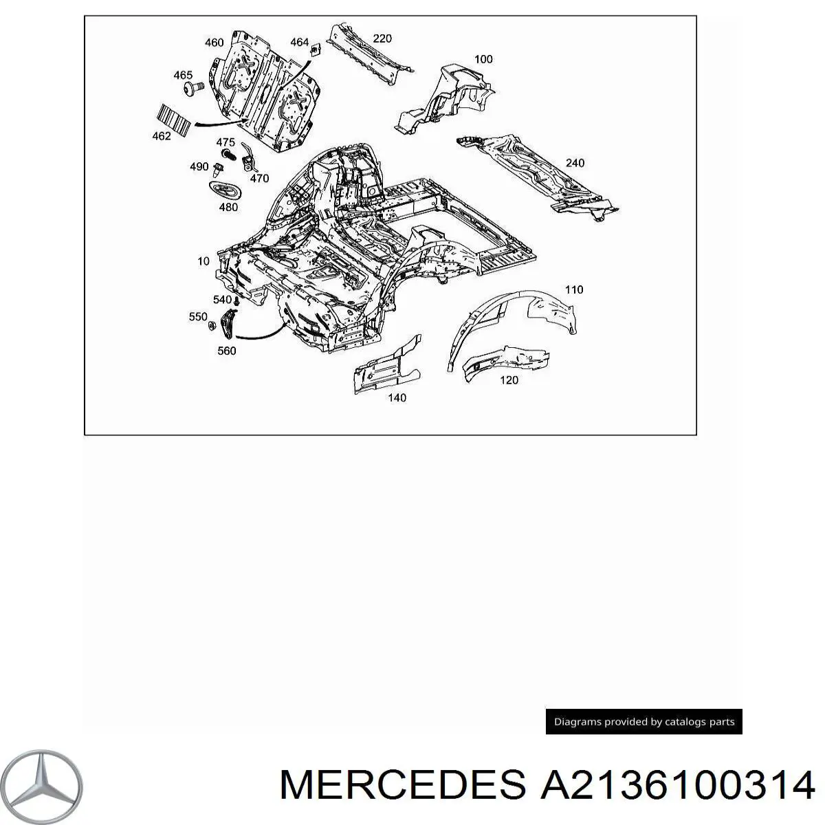Балка бампера заднього Mercedes A2136100314 ціна, від 101.35 USD