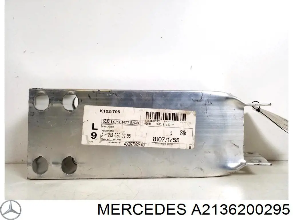 Купити A2136200295 Mercedes Кронштейн підсилювача переднього бампера