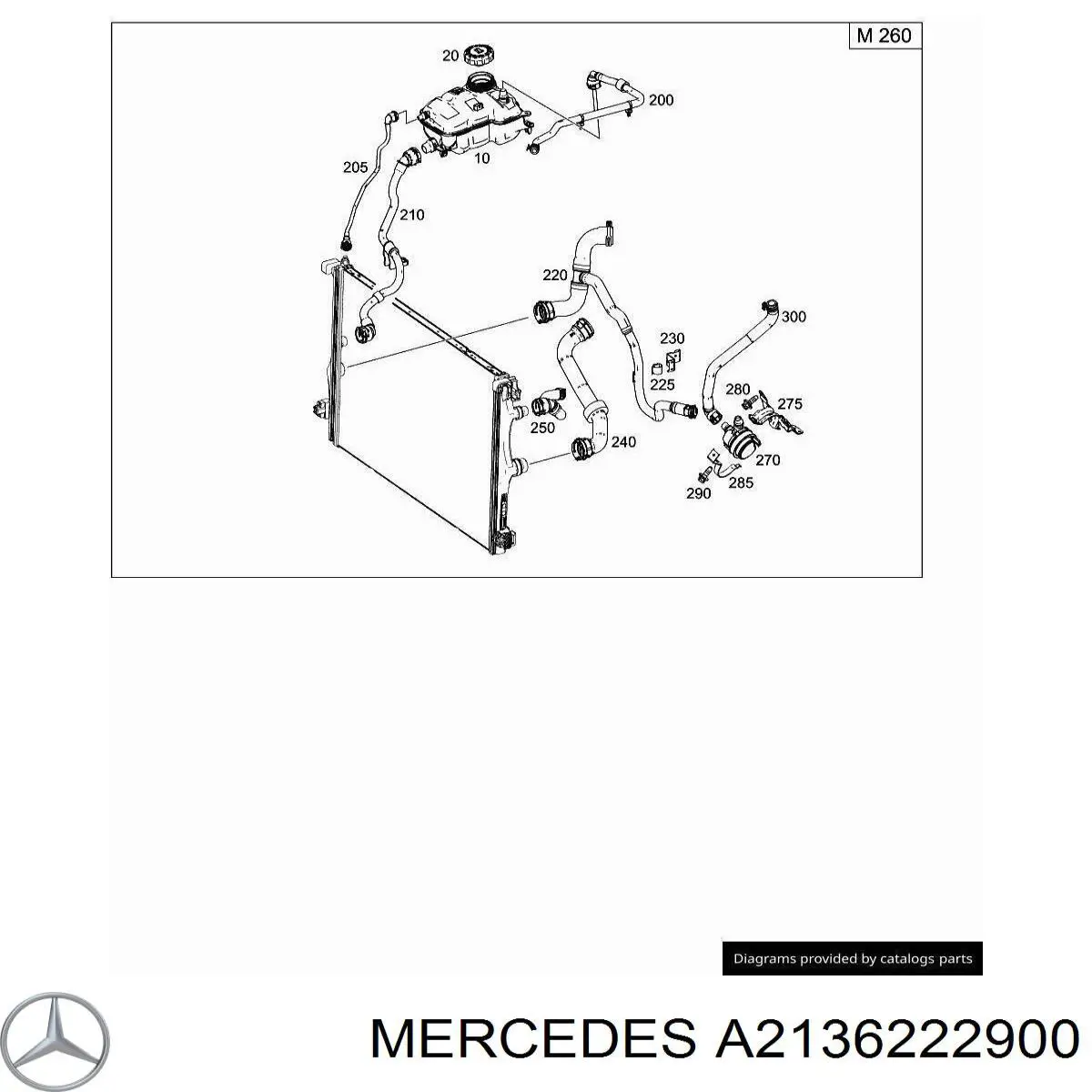  Mercedes A2136222900 ціна, від 10.06 USD