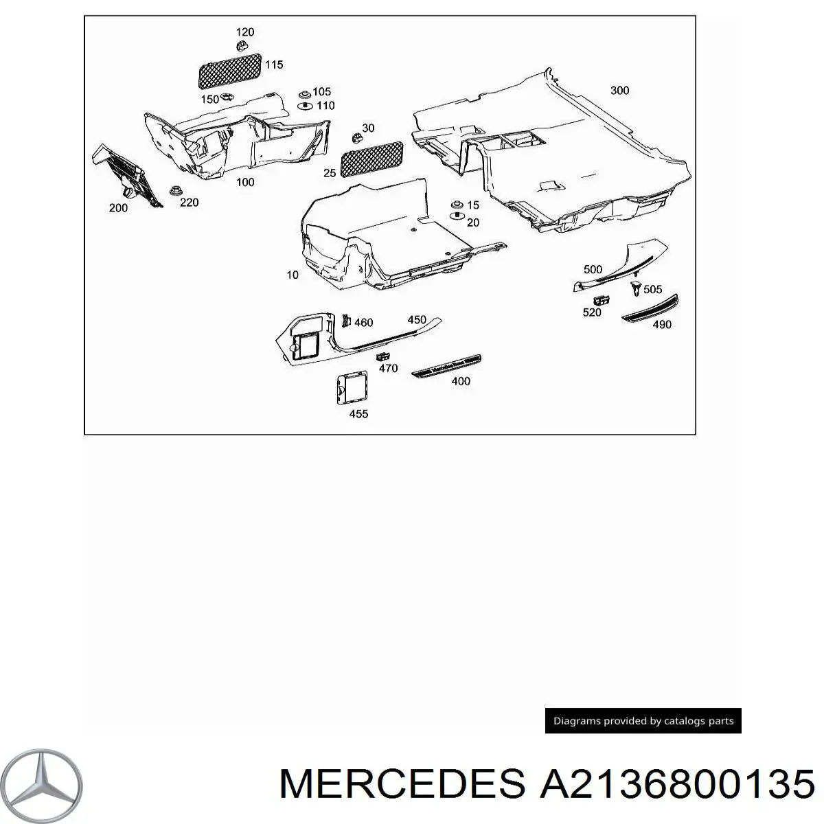 Купити A2136800135 Mercedes 