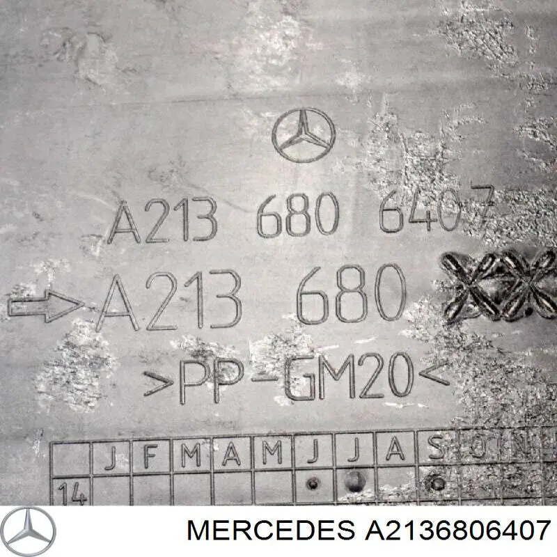 Купити A2136806407 Mercedes Захист днища, правий