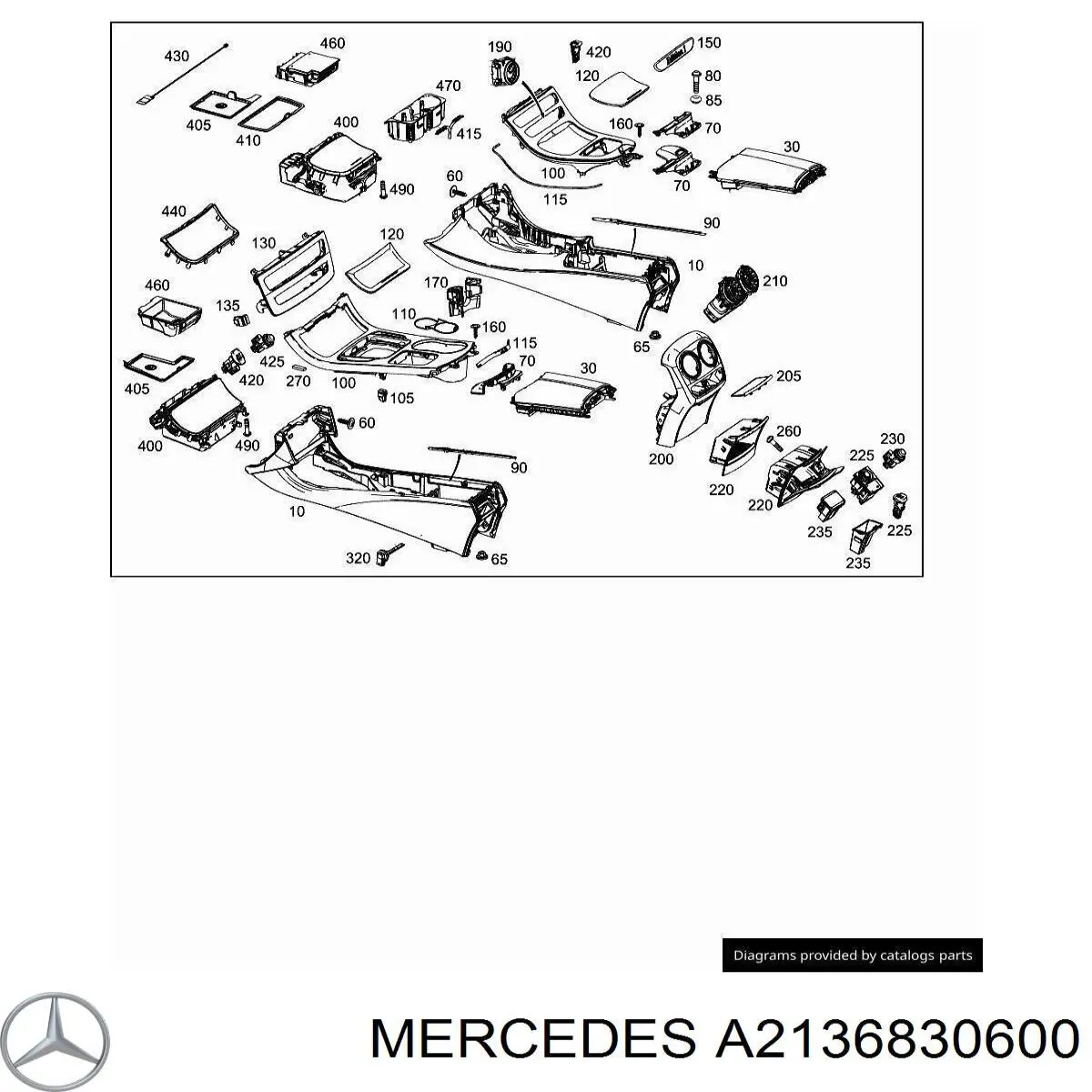  Mercedes A2136830500 ціна, від 23.93 USD