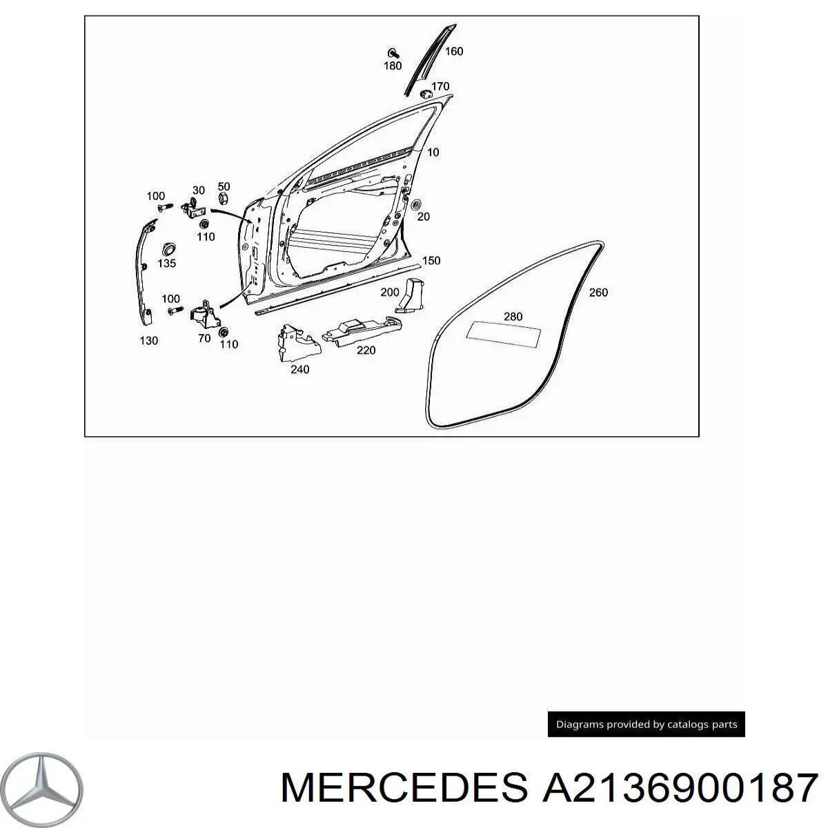  Mercedes A2136900187 ціна, від 24.91 USD