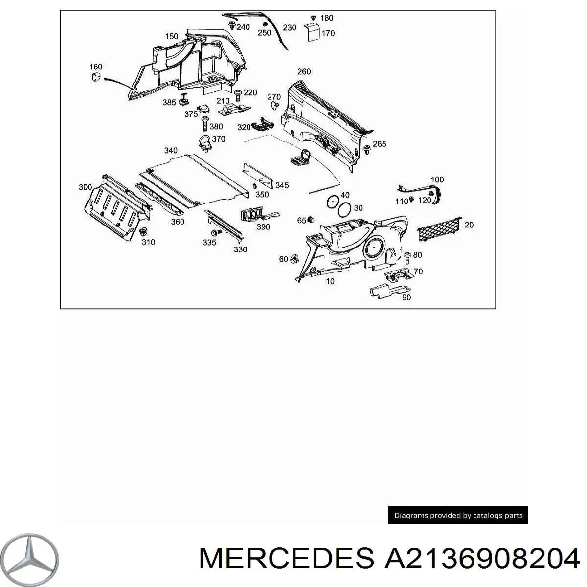  Mercedes A2136908204 ціна, від 8.47 USD